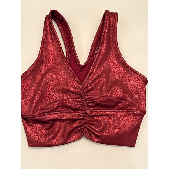 90 Degree by Reflex Compression Red Sports Bra Size XS 0-2 - Picture 1 of 3